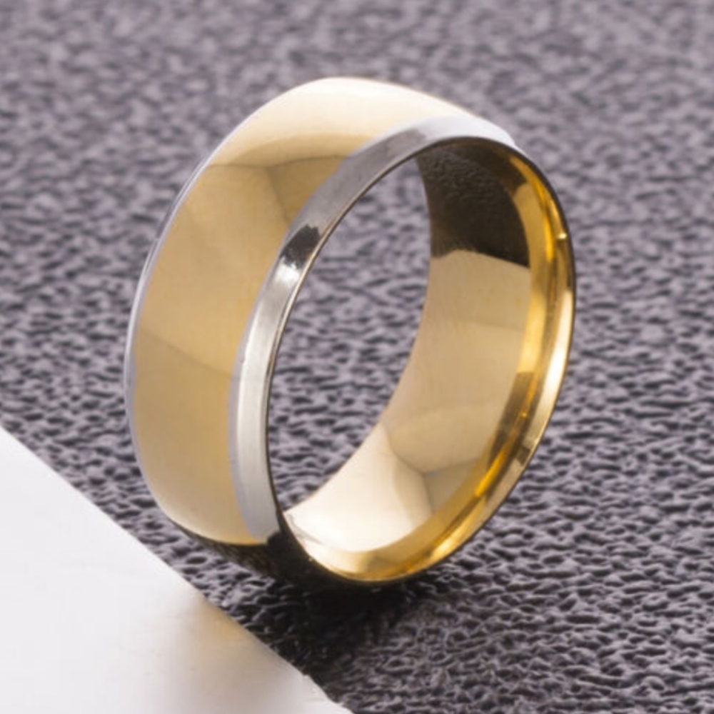 8mm Titanium Ring Wedding Band Stainless Steel - Picture 2 of 2